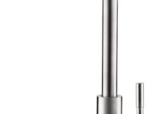 Ibergrif Grifo Cocina Monomando Agua Fría (Solo Frío) 360° Giratorio, Grifos para Fregadero, Inoxidable, M18703