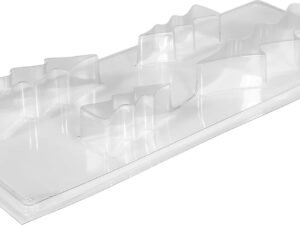 Rayher 36062000 Molde para manualidades con forma de 4 abetos, distintos tamaños de 8 a 16 cm, 3 cm grosor, Apto con hormigón, cera, jabón y más