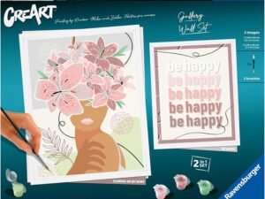 Ravensburger - CreArt Set : Galería de Pared, Pintar por Numeros Adultos y Niños, Cuadros para Pintar por Numeros, Incluye Completo Kit Pintar y Marco, para Niños 14+ Años, 33x23cm