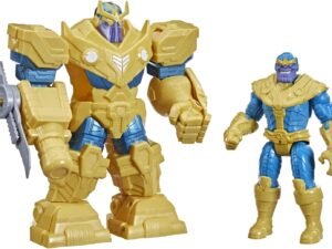 Marvel Avengers Mech Strike 9-Inch Action Figure Toy Infinity Mech Suit Thanos and Blade Weapon For Kids Ages 4 and Up