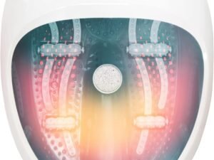Homedics Bañera Spa masajeador para Pies 4 en 1, Hidromasaje para pies, Terapia Magnética, Vibración y Calor, Accesorios pedicura