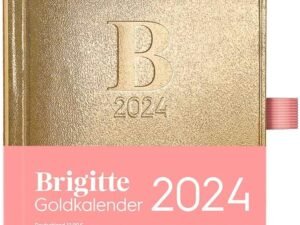 DUMONT Brigitte - Calendario dorado 2024, libro y calendario de bolsillo, formato A4 (29,7 x 21 cm), calendario mensual