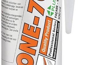 Den Braven Silicone 7070 PLUS Translúcido - Masilla de silicona neutra Alcoxy Monocomponente para el edificio - Cartucho de 300 ml