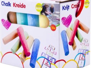Eddy Toys - Tiza/Tiza de pavimento para exteriores, 15 Piezas