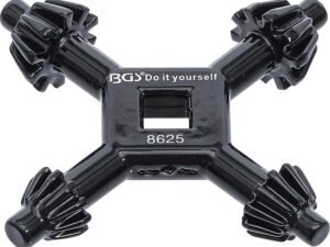 BGS Diy 8625 | Llave de cruz para portabrocas | universal | Ø 4 / 5,5 / 6 / 7 mm