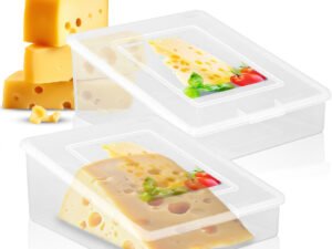 Quesera para guardar queso. Recipiente para guardar cuña de queso en la nevera - quesillera - estuche cuña quesos